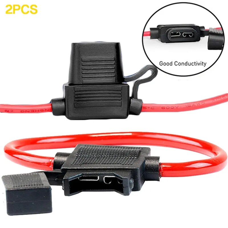 12V30A In Line Car Mini Blade Adapter Fuse Holder Cut Off Switch Socket Damp-Proof Anti-Splash Car Accessories Car Fuse Box