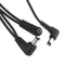 3X Vitoos 3 Ways Electrode Daisy Chain Harness Cable Copper Wire For Guitar Effects Power Supply Adapter Splitter Black