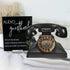 Premium Audio Guest Book Telephone | Vintage and Retro Style Audio Guestbook | Black Rotary Phone for Wedding Party Gathering