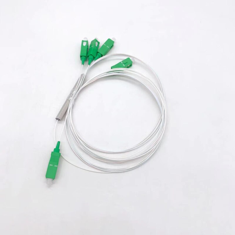 10pcs/lot High Quality FTTH Fiber Optic Splitter 1x2 1x4 1x8 1x16 1x32 PLC SC/APC SM Singlemode 0.9mm G657A1 LSZH 1m sc apc