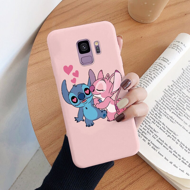 For Samsung Galaxy S9 S 9 Plus Camera Protect Soft Cover Silicone Cute Cartoon Lilo Stitch Phone Case Funda For Samsung S9+ Capa