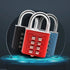 Mini Padlock Push Button 8 Digit Combination Code Lock for Home School Gym Locker Luggage Travel Luggage Case Code Lock