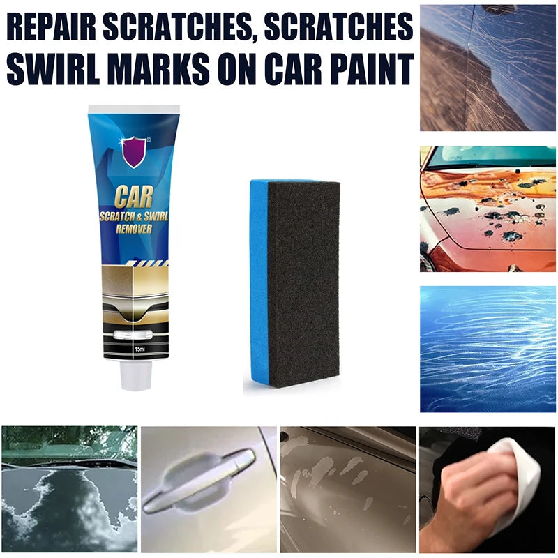 15/60/120ML Car Scratch Remover Kit Repair Cream Auto Body Scratch Remover Mark Repair Care Beauty Tool Car Care Accessories