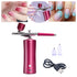 Mini Air Compressor Airbrush Spray Makeup Portable Cordless Airbrush with Air Compressor for Craft Leather
