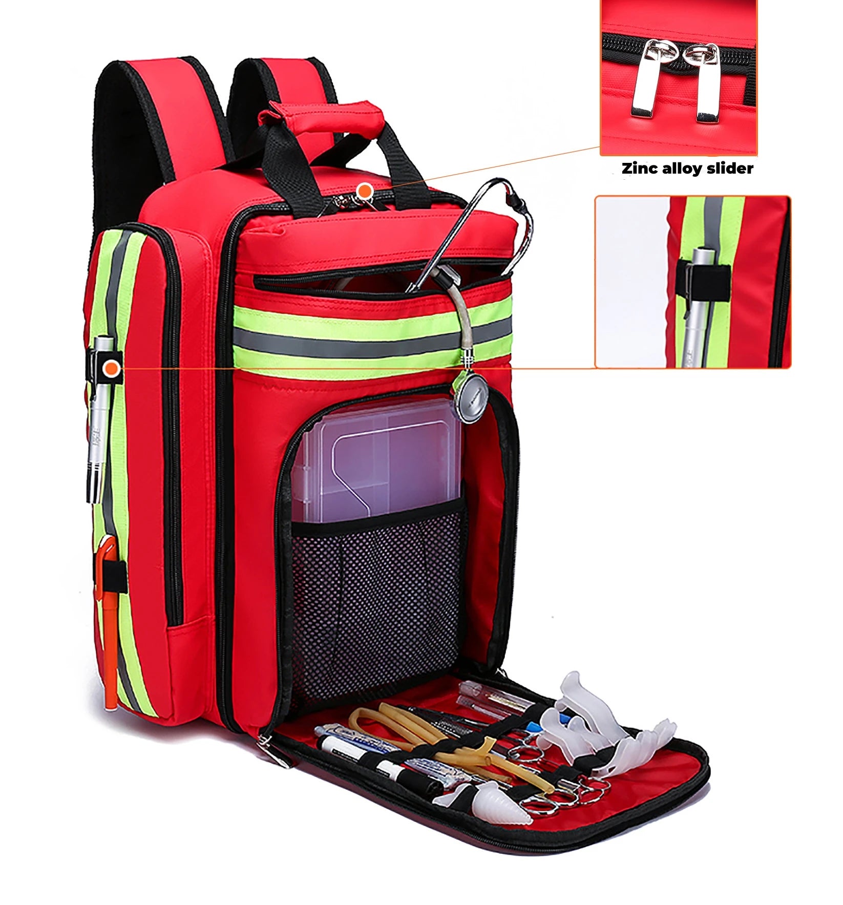 Multi-layer EMS Bag Empty Waterproof Backpack Large Capacity for Outdoor Travel Clinic Nursing Rescue Survival Earthquake