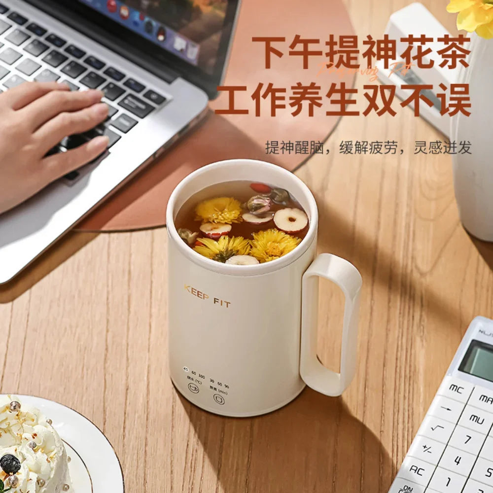 Electric Cup Small Thermal Insulation Kettle Portable Thermostat Mini Office Health Pot Gift Set cup heater samovar mug warmer