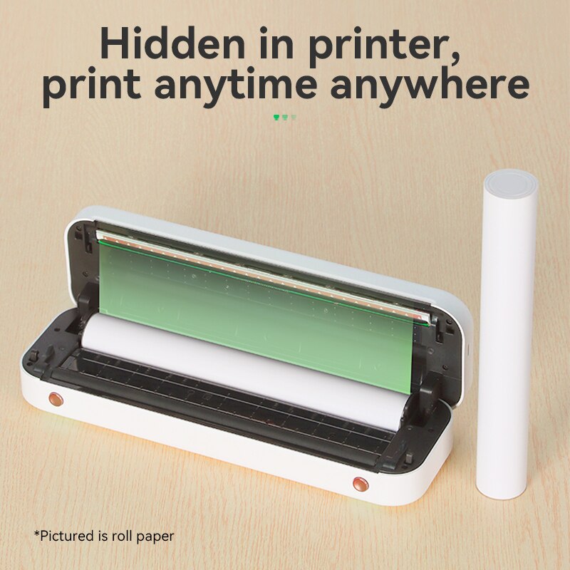 PeriPage A4 Portable Printer Roll Folded Paper USB Bluetooth Thermal Document Printer Support Tattoo Stickers Office Homework