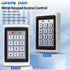 Outdoor RFID Access Controller Metal Keypad Card Reader with Waterproof Cover 125KHz 10pcs Keyfob for Door Access Control System