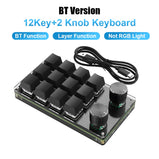 Programming Macro Custom Knob Keyboard RGB 3 Key Copy Paste Mini Button Photoshop Gaming Keypad Mechanical Hotswap Macropad