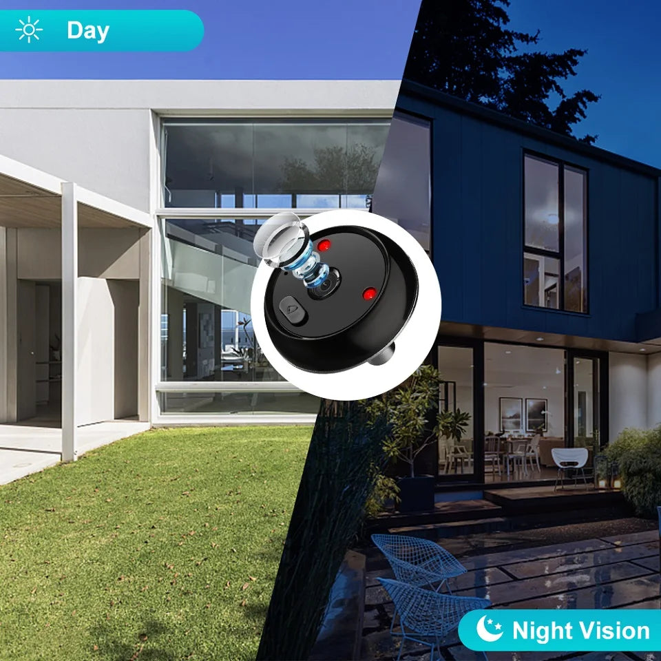 Wsdcam 2.4Inch Doorbell Camera HD Pixels 120° Peephole Viewer Cat Eye Door Bell Night Vision Support Photo Monitor Smart Home