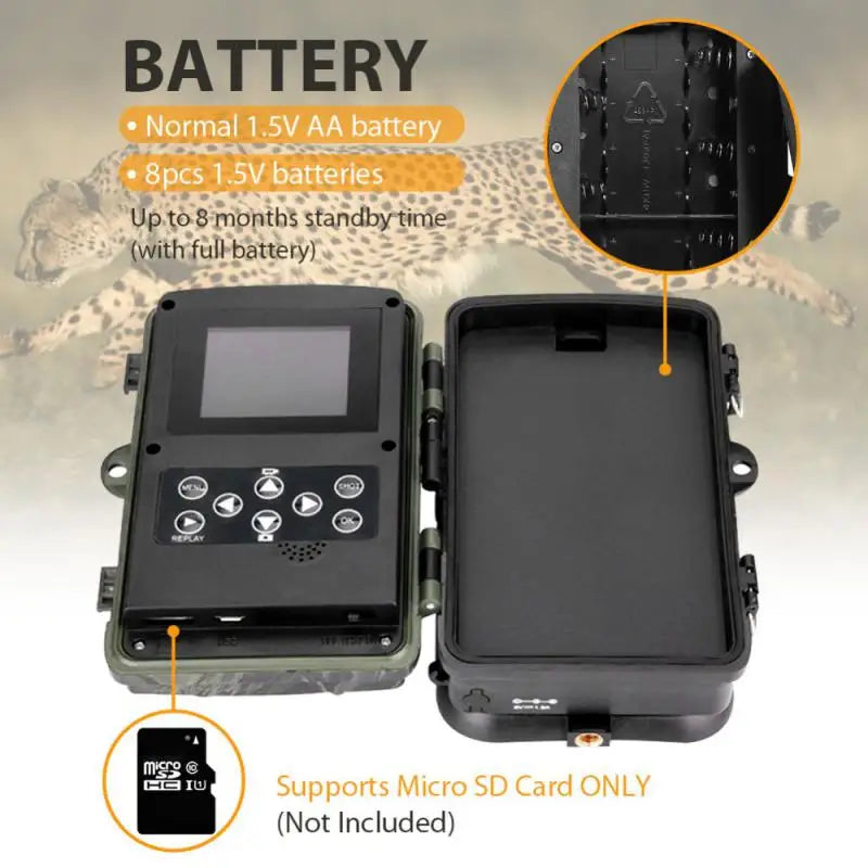 HC801M Trail Camera Outdoor Wildlife Hunting IR Filter Night View Motion Detection Camera Scouting Cameras Photo TrapsTrack