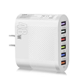 6 In 1 USB Charger Fast Charge Charger Fast Charging 6 Ports Wall Charger For Samsung Xiaomi iPhone Mobile Phone Charger Adapter