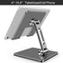 Aluminium Alloy Tablet Stands Phone Holder Stand Smartphone Support Tablet Desk Portable Metal Cell Phone Holder for iPad iPhone