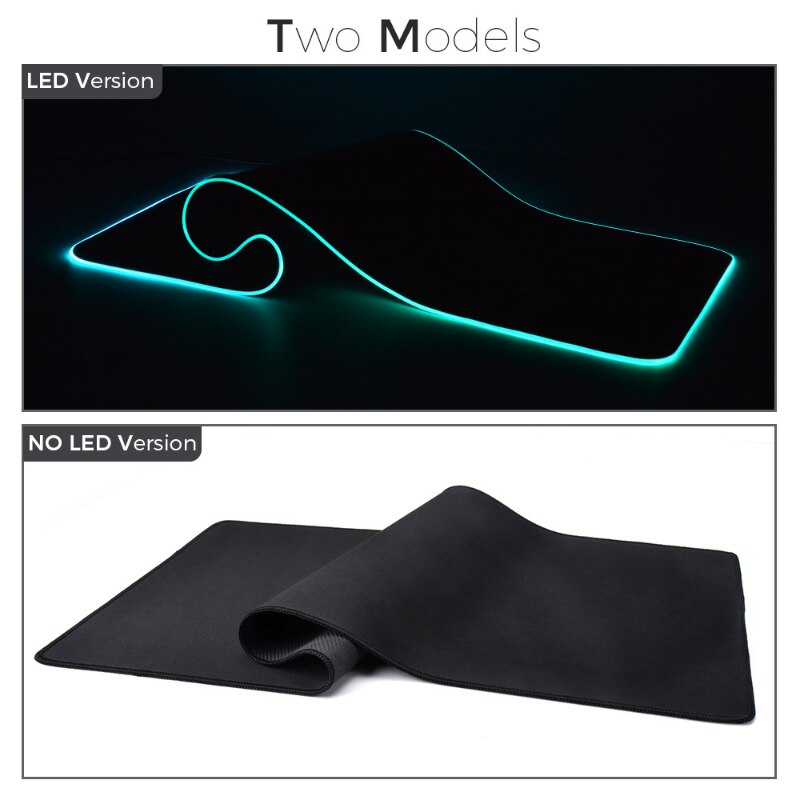 LED Light Mousepad RGB Keyboard Cover Desk-mat Colorful Surface Mouse Pad Waterproof Multi-size World Computer Gamer CS Dota