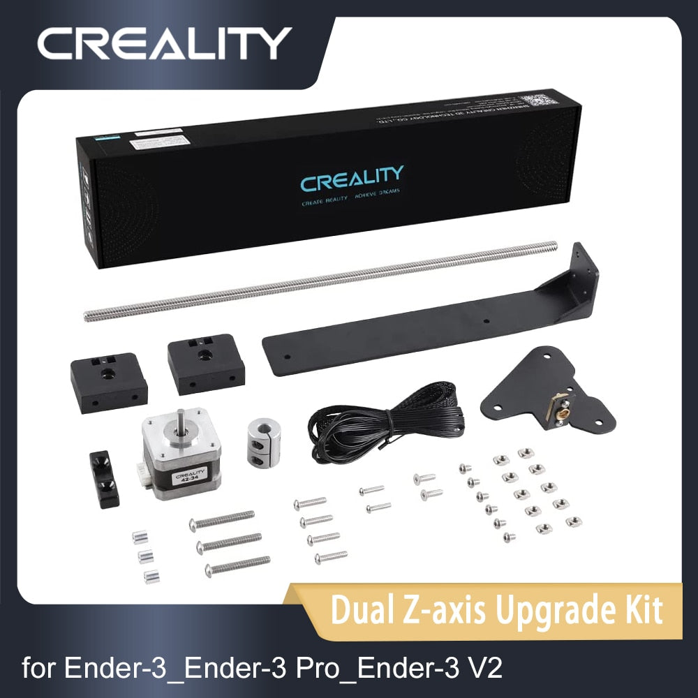 Creality 3D Printer Parts Dual Z-axis Upgrade Kit Dual Screw Rod with Lead Screw and Stepper Motor for Ender 3 /3 Pro Ender 3 V2