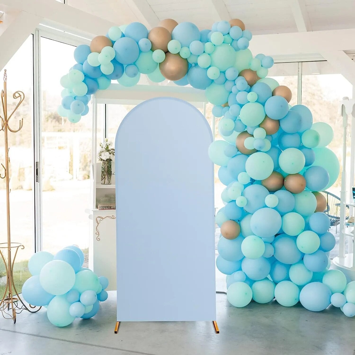 Avezano Arch Wall Backdrop Cover Solid Color Doubleside Photography Background Wedding Birthday Party Decoration Photo Studio