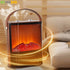 ECHOME Electric Heater Graphene with Handle Simulation Flame Warm Air Blower Fireplace Heater for Room Winter Electric Warmer