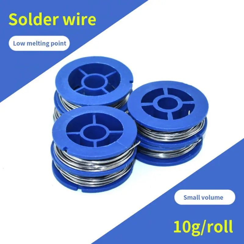 Small Roll Soldering Wire Electric Soldering Iron Set Small Accessories Soldering Wire 10g Students Practice Soldering Tin Hole