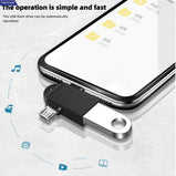 2 in 1 OTG Adapter USB3.0 Female To Micro USB Male&Type C Male Connector Mobile Phone Adapters 5Gbps Data Transmitting Adapter
