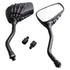 Universal Motorcycle Scooter Chrome High Definition Skeleton Hands Claw Side Rear View Mirrors for Motorbike E-Bikes ATV with 10