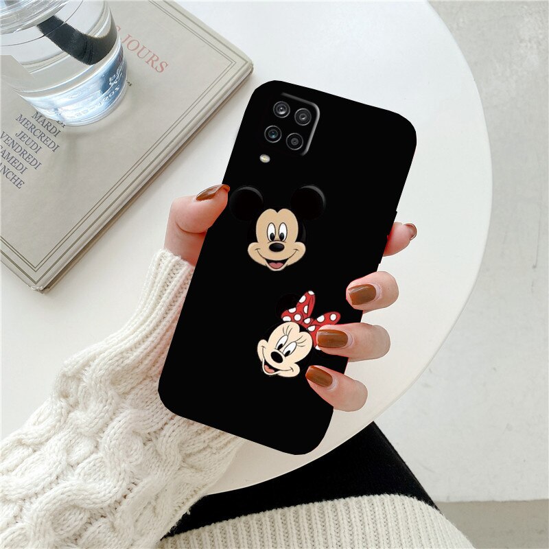 A12 4G Phone Case For Samsung Galaxy A12 M12 F12 4G Mickey Mouse Disney Soft Cover For Samsung A 12 4G F12 M12 4G Bumper Fundas