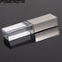 Crystal with Box USB Flash Drive 64GB Free Custom Logo Pendrive 32GB Father's Day Gift USB 2.0 Memory Stick 16GB Pen Drive 8GB