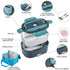 Portable Electric Lunch Box Usb Rechargeable Lunchbox 220 V Stainless Steel 2l Car Food Warmer Heat 12v 24v 220v Truck Linch
