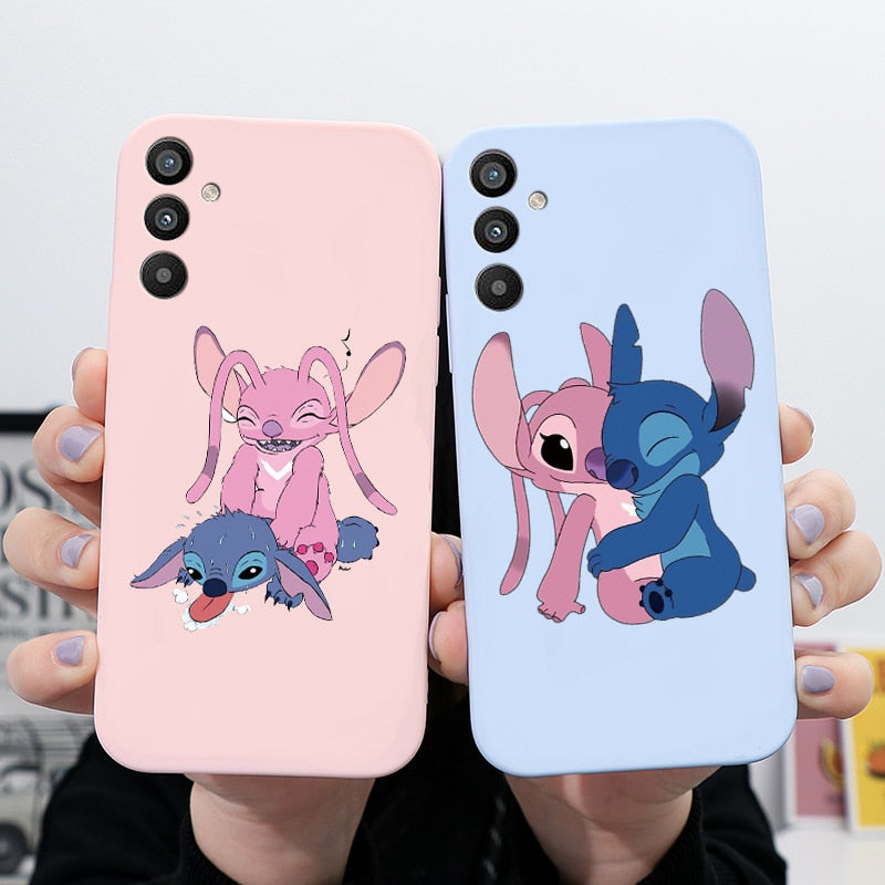 For Samsung Galaxy A34 5G Case 6.5" Soft TPU Back Cover Cute Stitch Lilo Disney Coque For Samsung A 34 A34 SM-A346E Funda Bumper