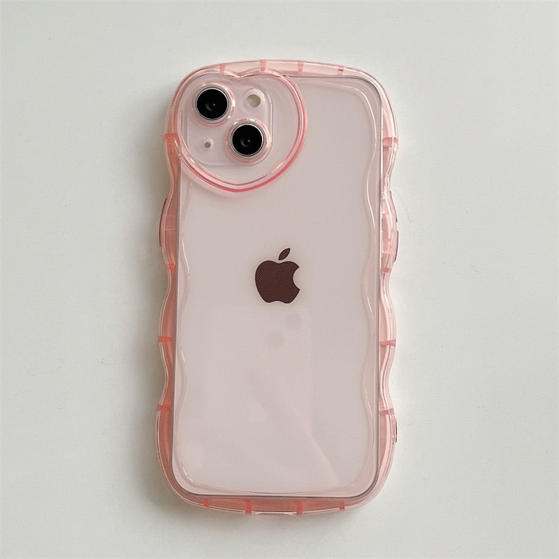 Lovebay Cute Love Heart Lens Protective Clear Plain Phone Case For iPhone 14 11 13 12 Pro Max X XR XS Shockproof Soft TPU Cover
