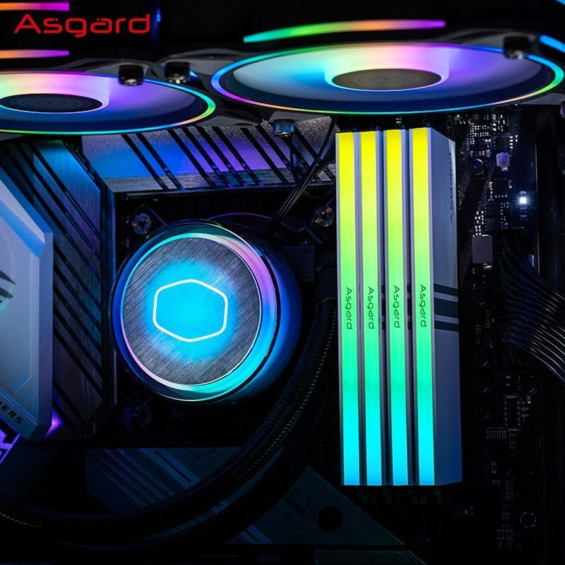 Asgard Valkyrie Series DDR4 RGB RAM  8GBx2 3200MHz 3600MHz RGB RAM Polar White ddr4 Memory Ram for Desktop