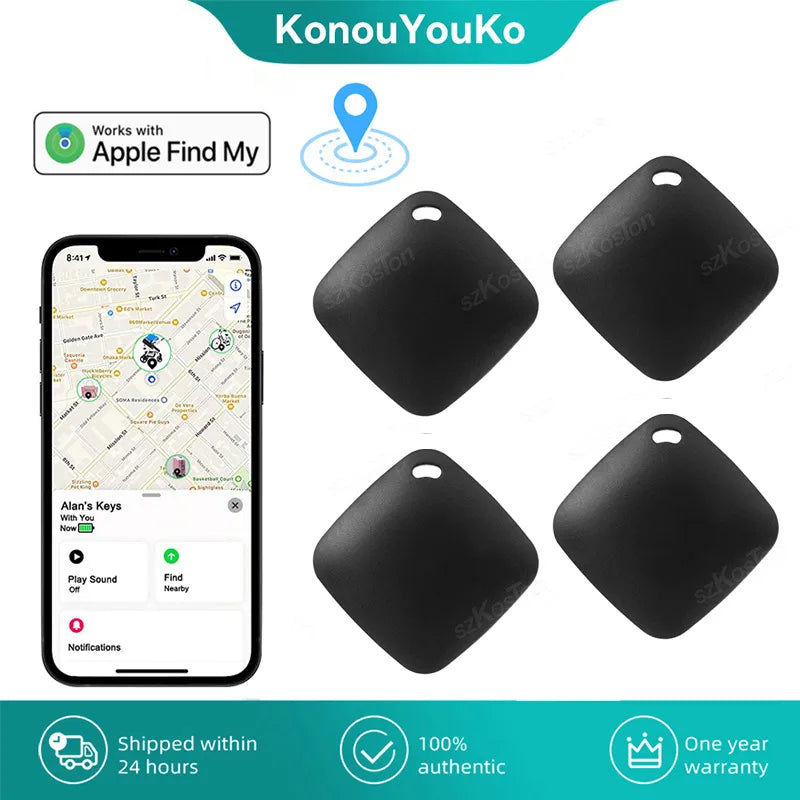 Smart iTag Works with Find My APP, Smart Air-Tag Key Wallet Bike Finder Anti-lost Tracker, Bluetooth-compatible for IOS System