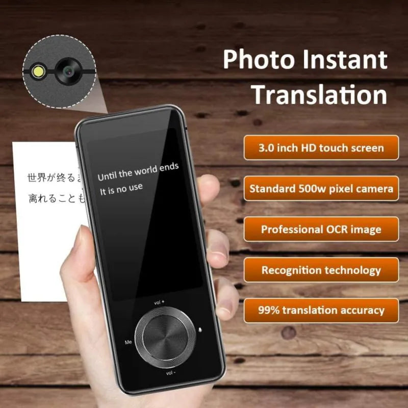 M9/M8 Language Translator Device 107 National Languages Intelligent Translator Real-time Voice Recording Text Translation Device