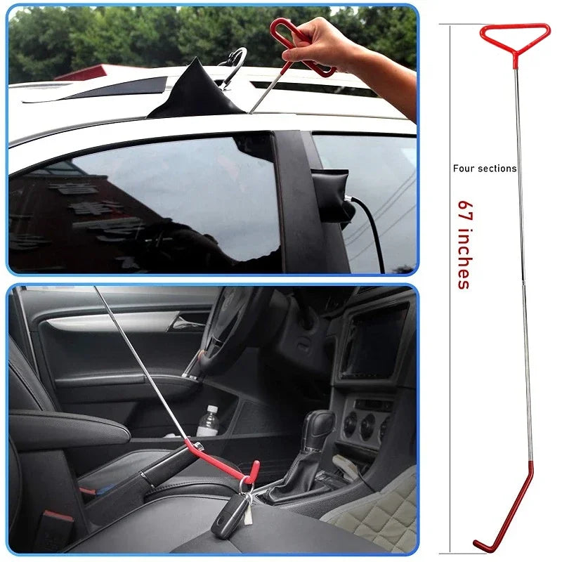 New Car Wedge Pump Open Car Door Repair Kit Air Cushion Emergency Open Unlock Tool With Long Reach Grabber Tools