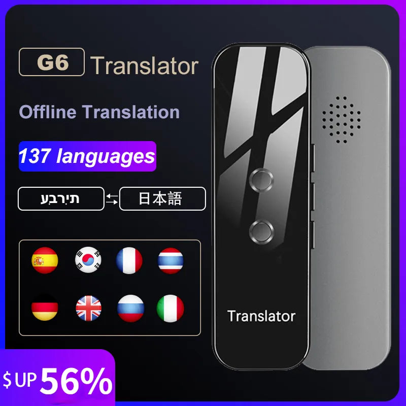 Translator Portable 137 Languages Smart Instant Voice Text APP Photograph Translaty Language Learning Travel Business Pen