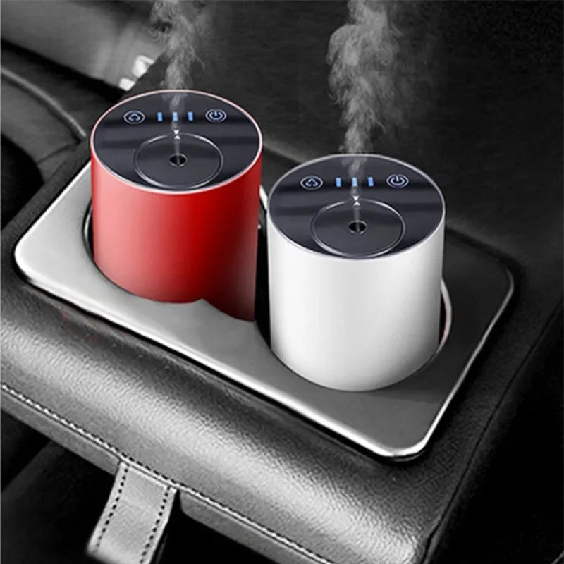 Waterless Essential Oil Diffuser Aromatherapy Aroma Diffuser Car Air Freshener USB Rechargeable Nebulizer For Home Room Travel