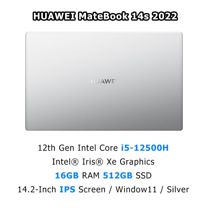 HUAWEI MateBook 14s 14.2-Inch Laptop i5-12500H/i7-12700H 16GB 512GB/1TB SSD Netbook 90Hz Touch Screen Iris Xe Notebook PC