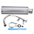 14 Inch Motorcycle Racing Exhaust System Muffler Assembly Stainless steel For GY6 50cc Scooter Dirt Bike