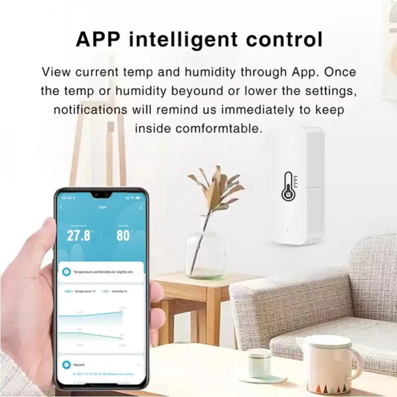 Tuya ZigBee/wifi Smart Temperature And Humidity Sensor Battery Powered ZigBee Smart Home Security Work With Alexa Google Home