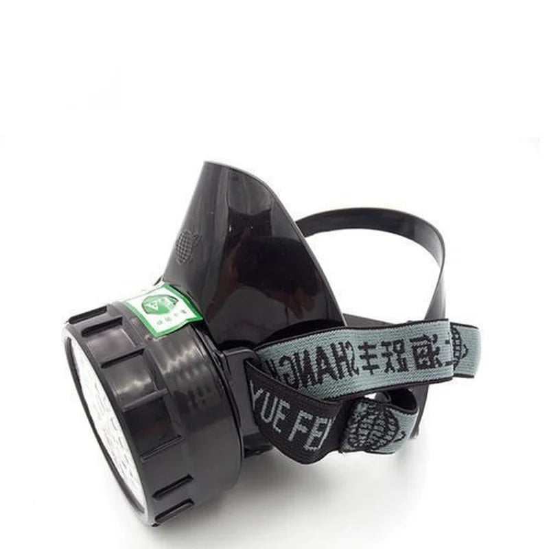 Gas Mask Half Face Respirator with Filtering Cartridge for Painting Spraying Chemical Gas Protection