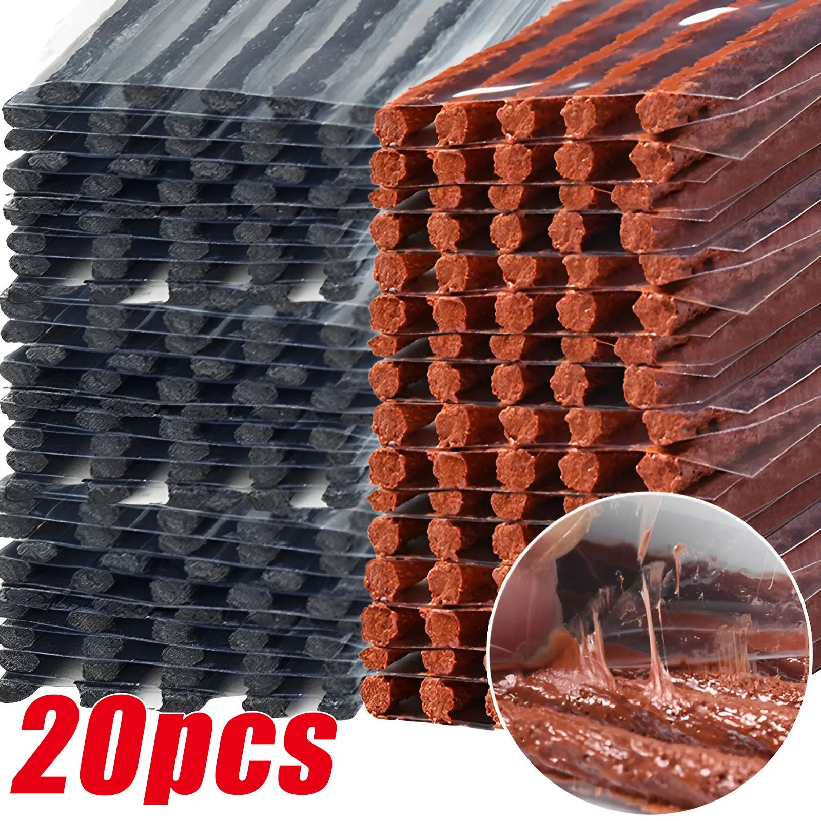 Tubeless Tire Repair Strips Stiring Glue for Tyre Puncture Emergency Car Motorcycle Bike Tyre Tire Rubber Strips Repairing Tools