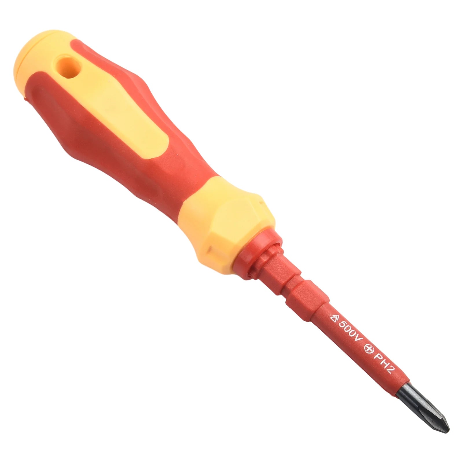 2-Piece Screwdriver Set With Magnet Insulated Handle Ergonomic Design Hexagon Socket Interface 15.8cm Length Hand Tools