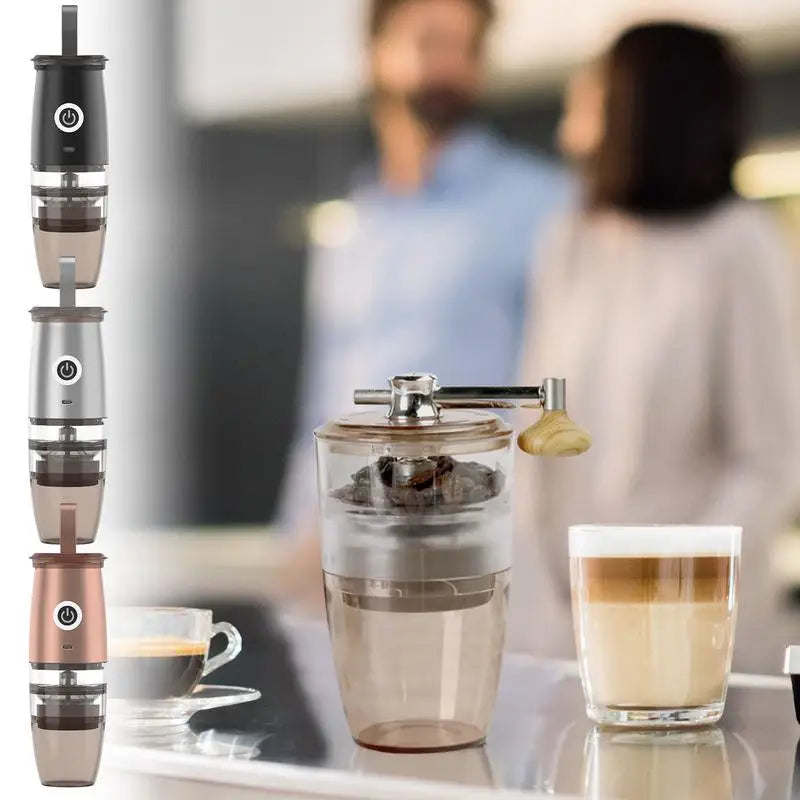 Coffee Bean Grinder Mini Stainless Steel Electric Coffee Bean Grinder USB Charging Nuts Beans Spices Grains Grinding Machine