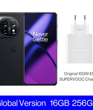 OnePlus 11 5G Global Version 16GB 256GB Snapdragon 8 Gen 2 2K 120Hz AMOLED Display 100W Charge 5000mAh NFC