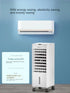 Oaks air conditioning fan cooling fan household water-cooled small refrigerator plus ice portable air cooler 220V Household use