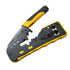 ZoeRax Pass Through RJ45 Crimp Tool Cat5e Cat6 Cat6a Cat7 Crimping Tool for RJ11/RJ12 Standard, RJ45 Pass Through Connectors