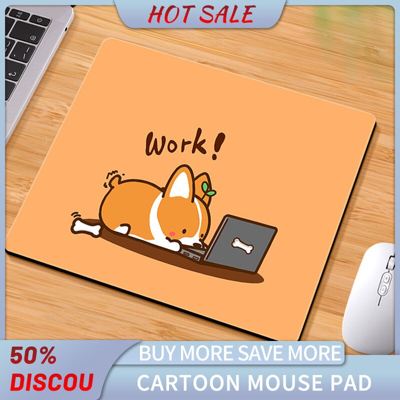 Office family computer desks mini cartoon cute dog mouse pad desk pad desktop mouse pad mouse pad gaming