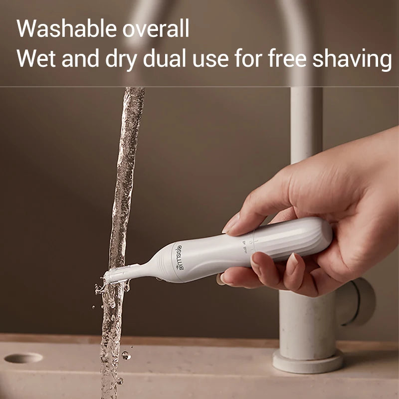 Deerma DEM-TM01W TM05W Double-Blade EyebrowTrimmer Washable Overall Wet and Dry Dual Use for Free shaving