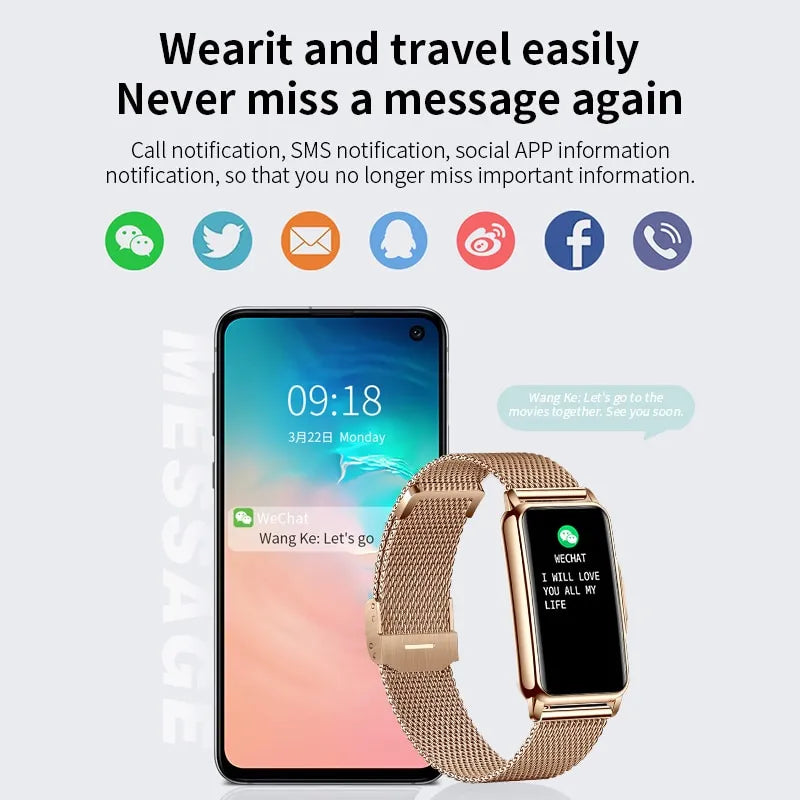 LIGE Smart Watch Women Full Touch Screen Bluetooth Call IP67 Waterproof Ladies Watches Sports Fitness Tracker Smartwatch Women