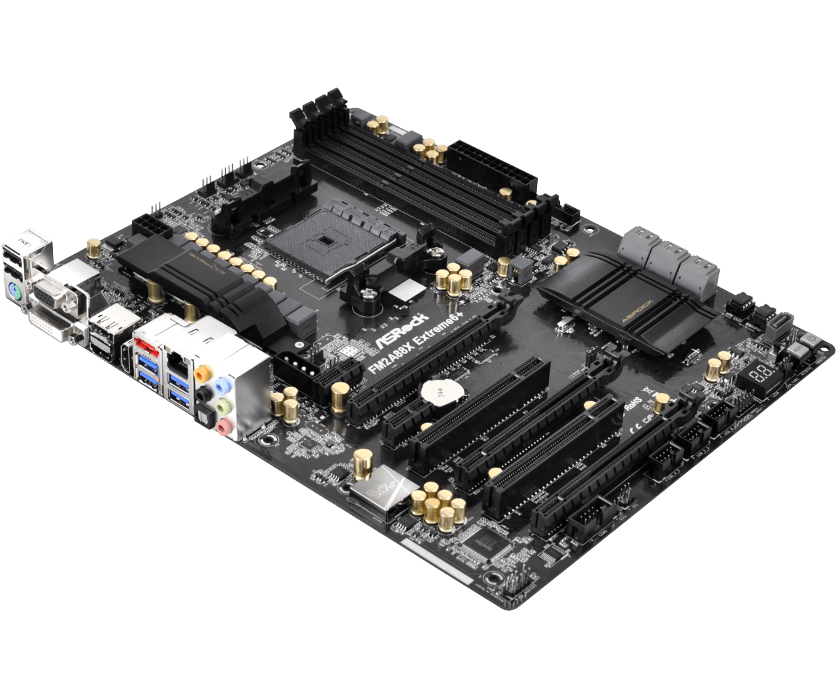 Socket FM2/FM2+ Motherboard ASRock FM2A88X Extreme6+ Motherboard AMD A88X 4×DDR3 64GB PCI-E 3.0 USB3.0 ATX