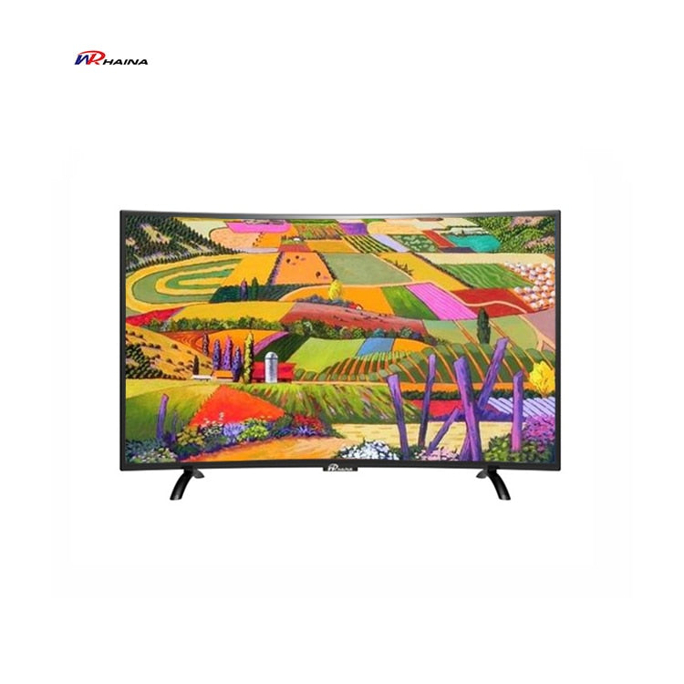 Factory customized haina large screen tv set 55 inch curved tv smart android television